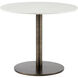 Enco White and Antique Gold Bistro Table